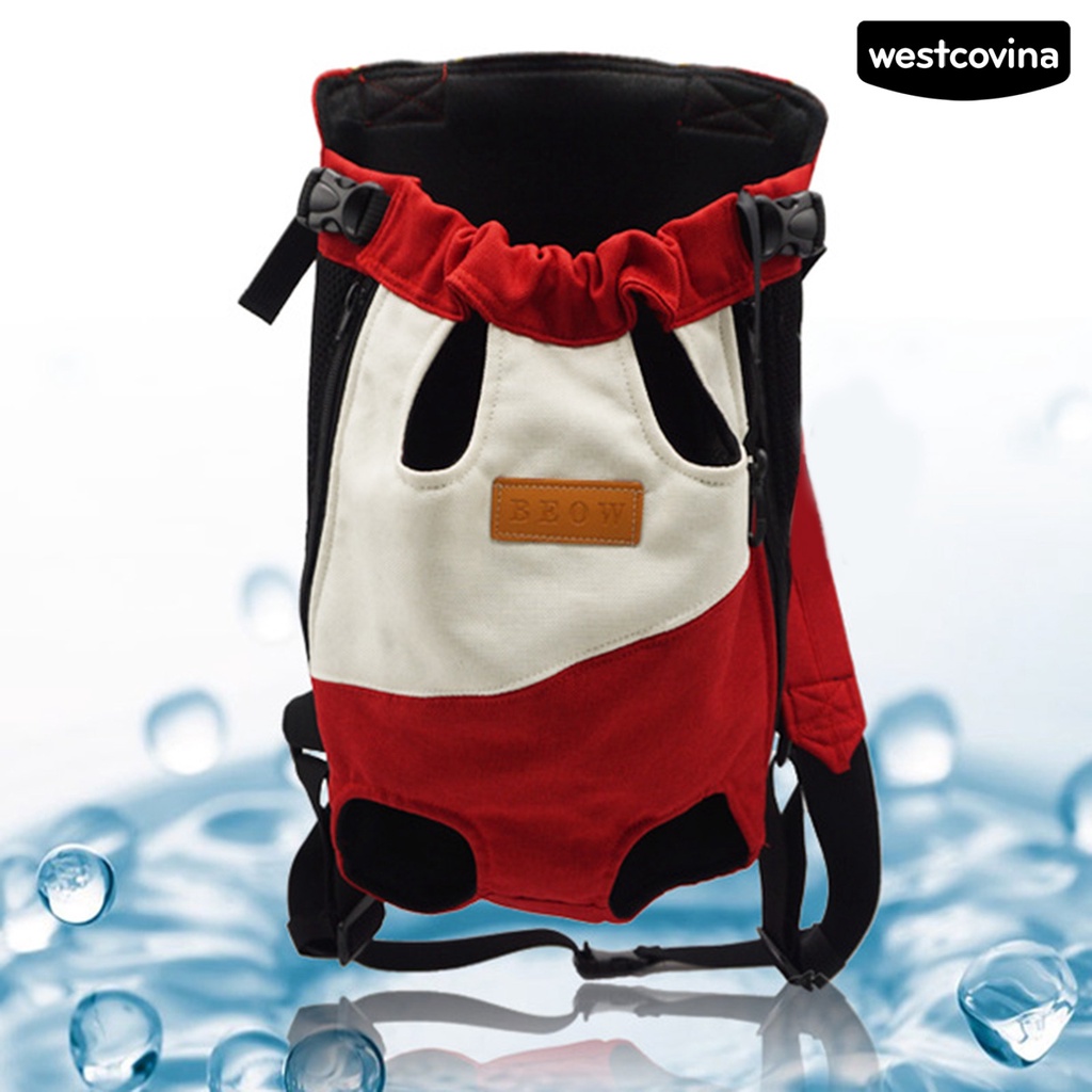 [COD]♞Ba Lô Canvas Sức Chứa Lớn Thoáng Khí Không Phai Màu Không Bị Mài Mòn Trang Trí Bốn Chú Chó Đi Cắm Trại Ngoài Trời