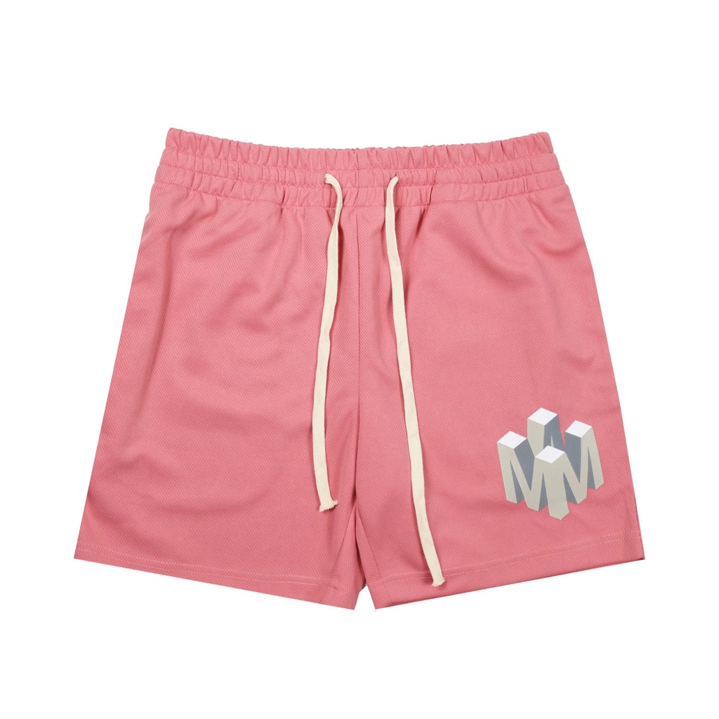 Quần Short Thể Thao Phối Lưới Thoáng Khí Thời Trang Đường Phố Cho Nam