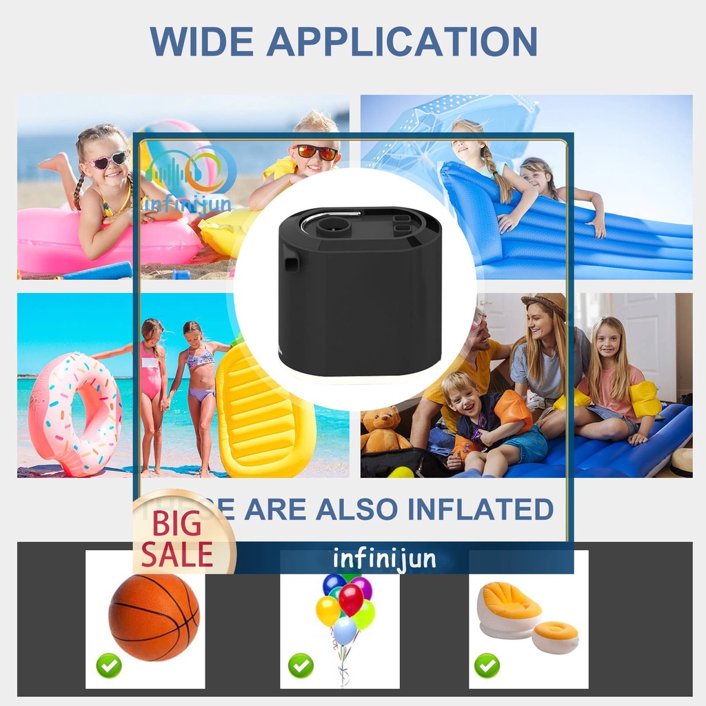 Máy Bơm Hơi Phao Bơi Cầm Tay Đa Năng Tiện Dụng