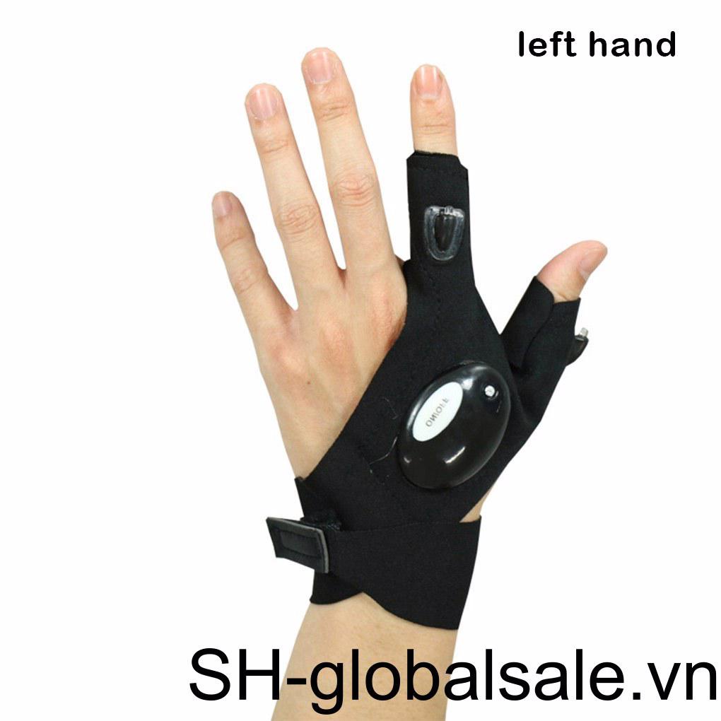 [Global] 2 X (Đa Năng) Găng Tay Không Ngón Có Đèn Pin Dùng Đi Câu Cá Ban Đêm Cho Người Lớn