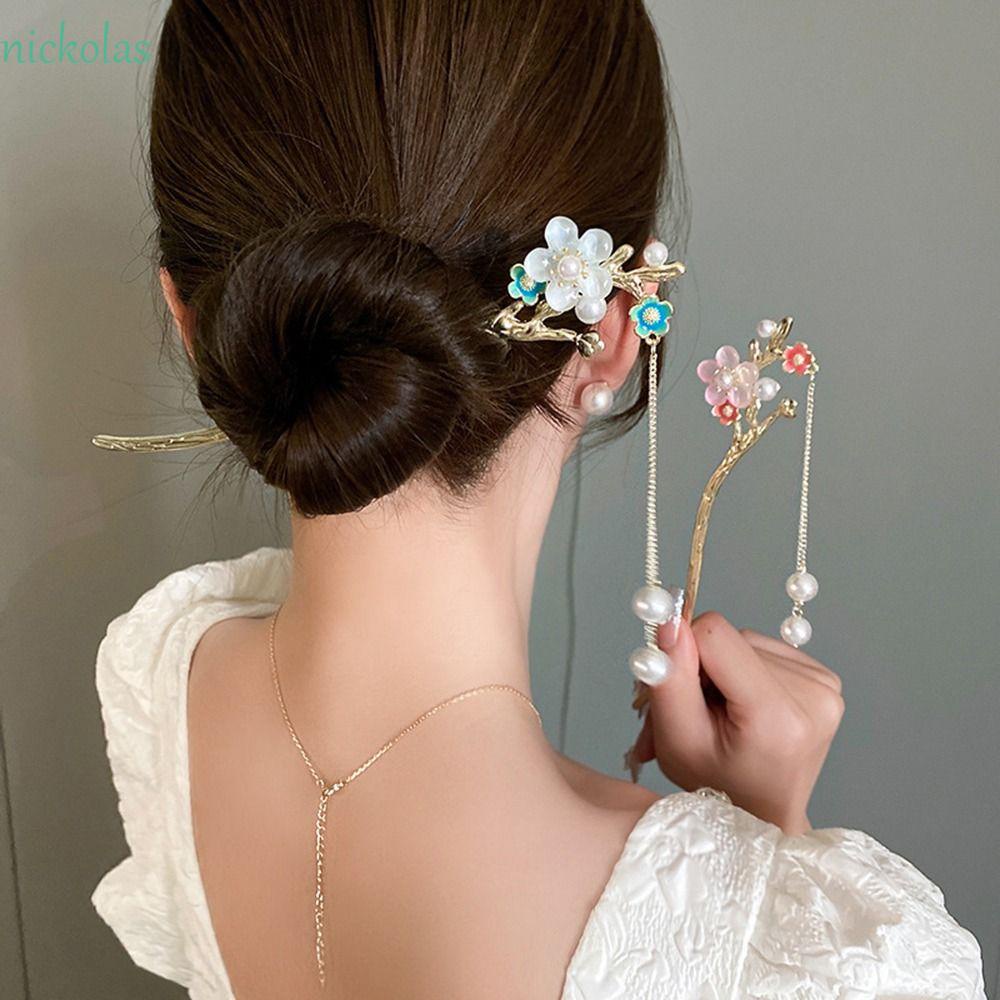 NICKOLAS Trâm Cài Tóc Tua Rua Phong Cách Hanfu Cổ Điển Cho Nữ