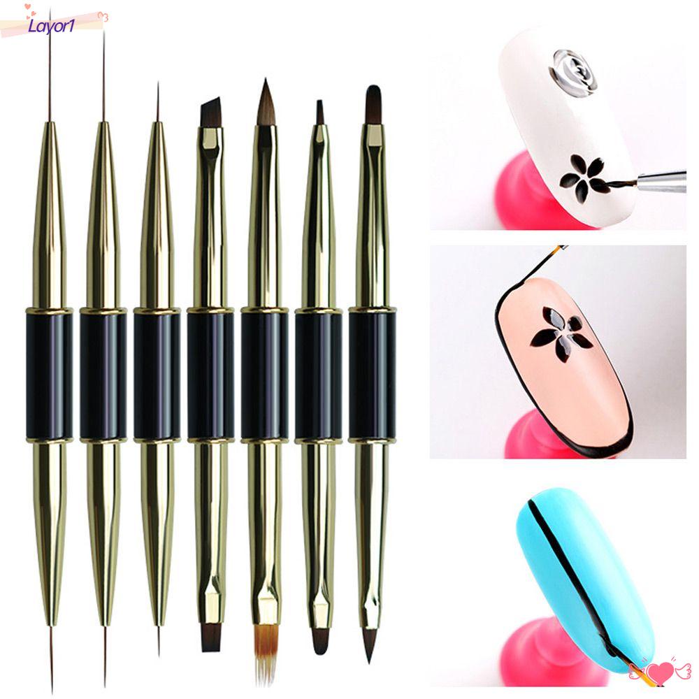 LAYOR1 Cọ Vẽ Móng Hai Đầu Chuyên Nghiệp