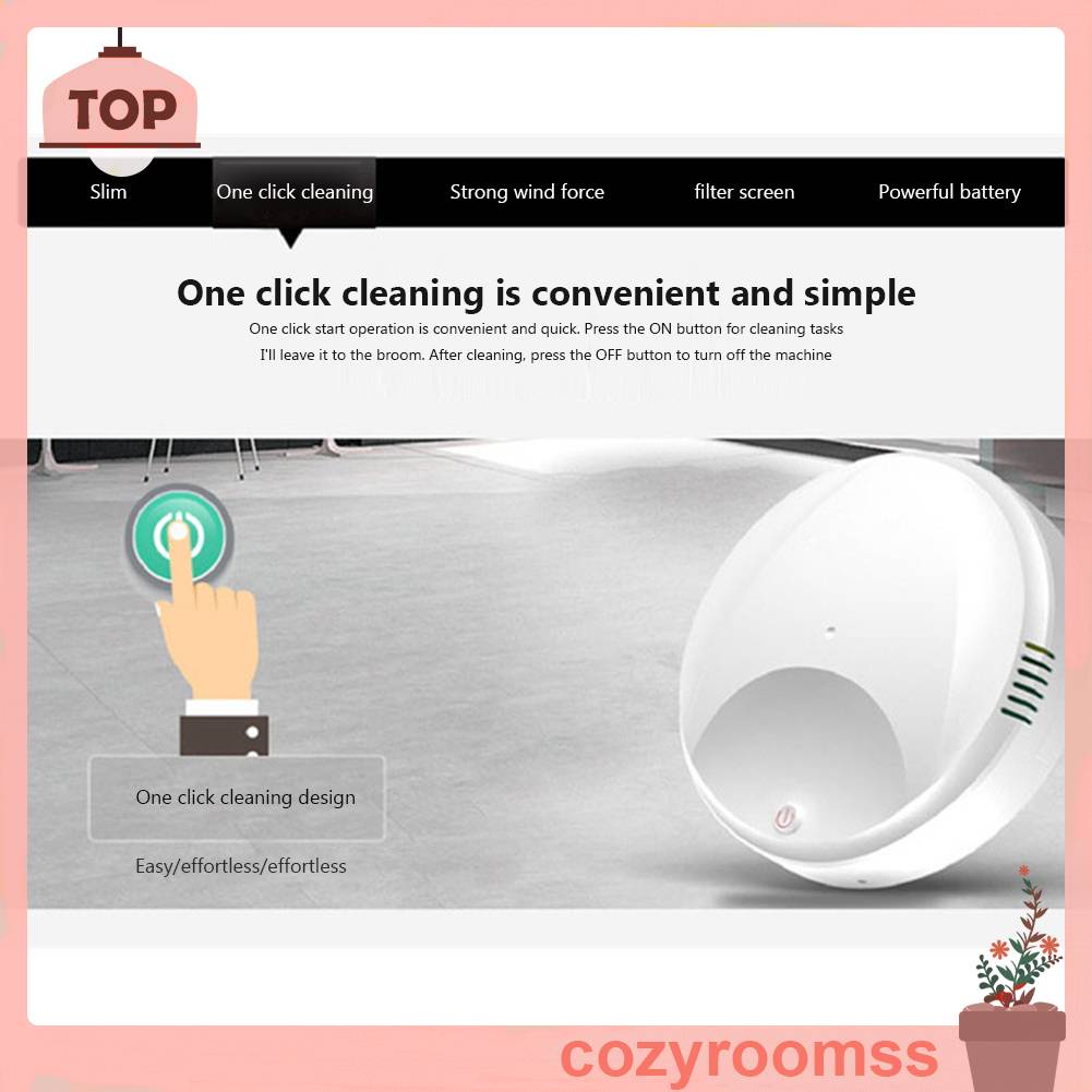 Máy Quét Nhà Tự Động 1500Mah Tiếng Ồn Thấp