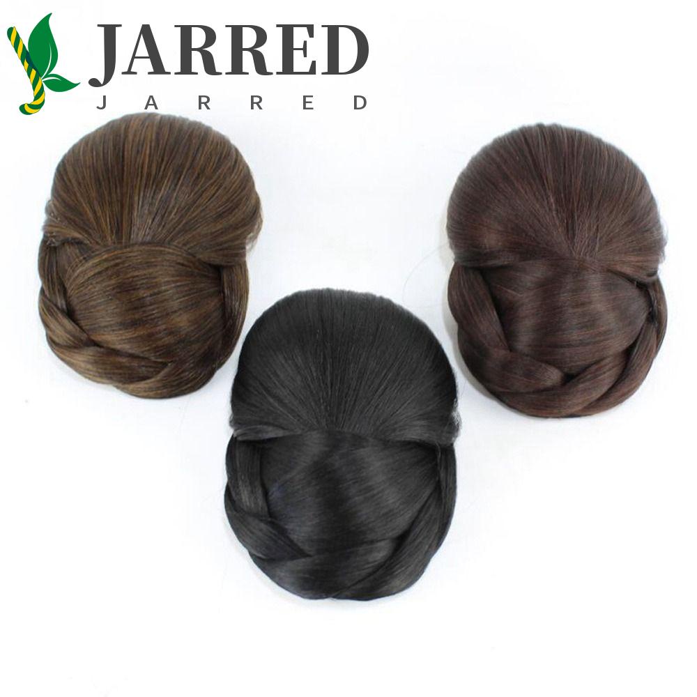 JARRED Búi Tóc Giả Bằng Sợi Tổng Hợp Màu Nâu Tự Nhiên Dành Cho Cô Dâu