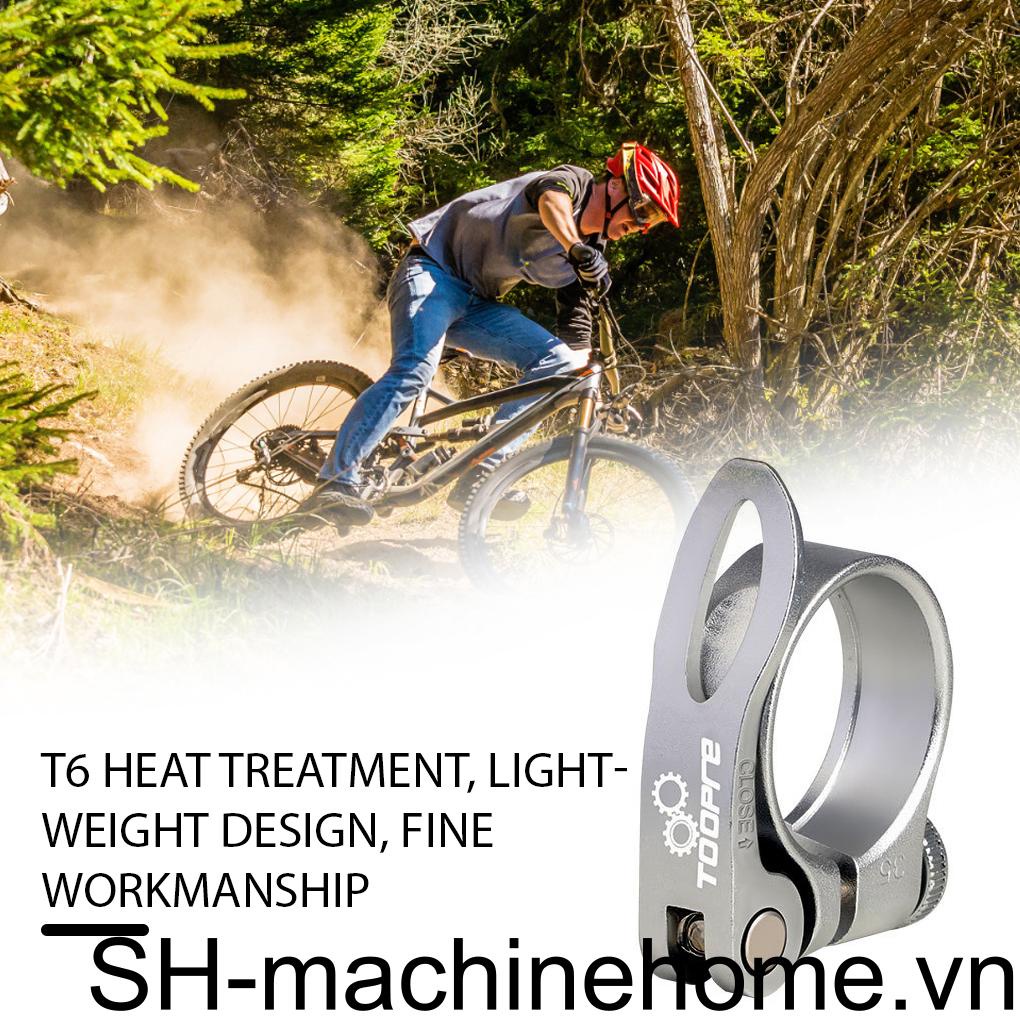 Kẹp Cố Định Yên Xe Đạp Bằng Hợp Kim Nhôm Màu Đen Đường Kính Trong 34 9mm Tháo Lắp Nhanh