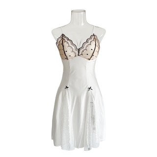 Đầm Ngủ Satin Phối Ren Gợi Cảm