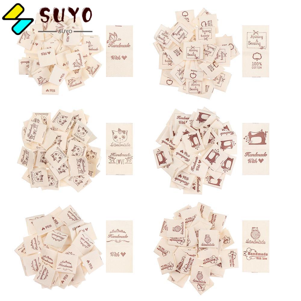 SUYO Set 50 Miếng Len Đánh Dấu Ghi Tên Quần Áo Tiện Dụng
