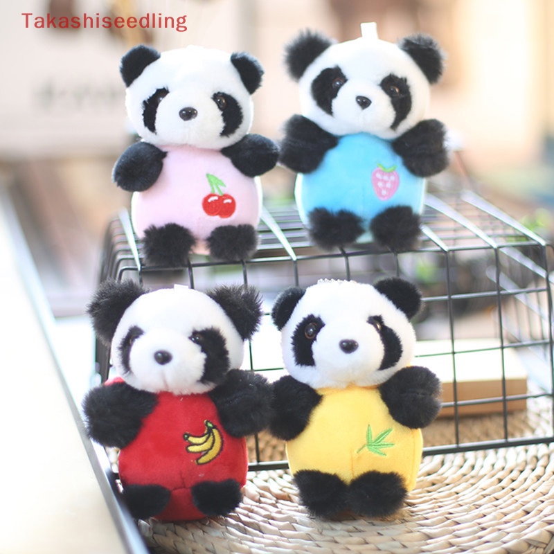 1 Móc Khóa Gấu Trúc Nhồi Bông Dễ Thương 12cm