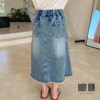 Chân Váy Denim Dài Cho Bé Gái