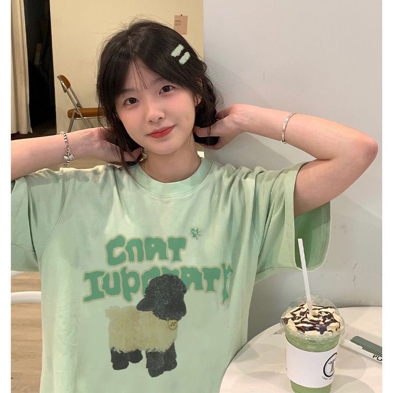 Áo Thun Tay Ngắn Dáng Rộng Thiết Kế Mới Thời Trang Mùa Hè Theo Phong Cách Nhật Bản Cho Nữ