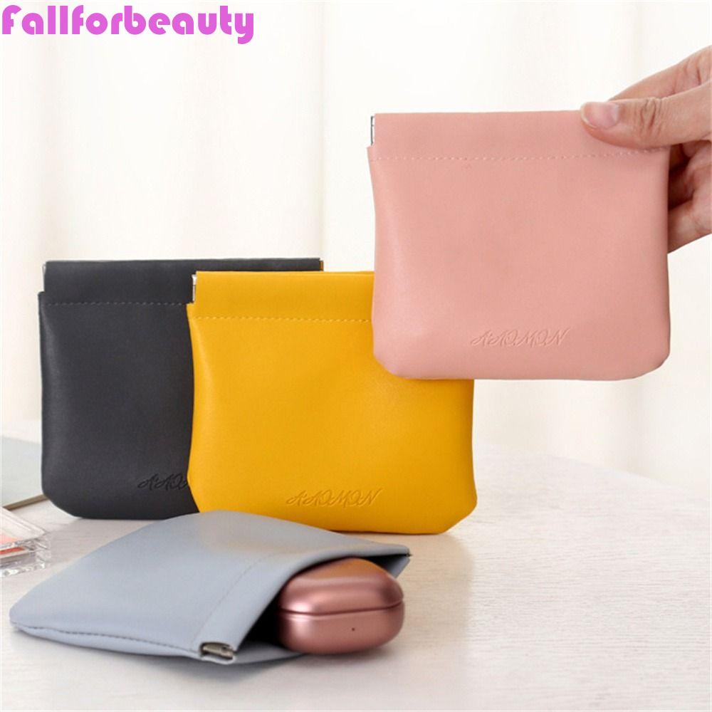 FALLFORBEAUTY Túi Dây Rút Đựng Đồ Trang Điểm / Tai Nghe Tự Đóng Tiện Dụng