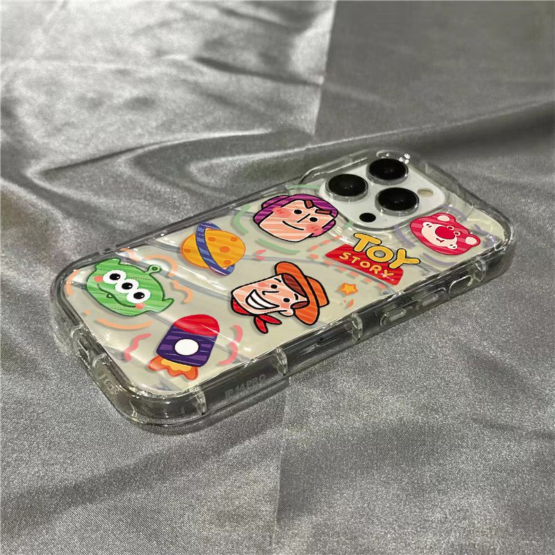 Ốp Điện Thoại Dẻo Trong Suốt Họa Tiết Hoạt Hình Toy Story Cho iPhone14promax 1312 / 11 7 / 8plus xr / sins 8I96