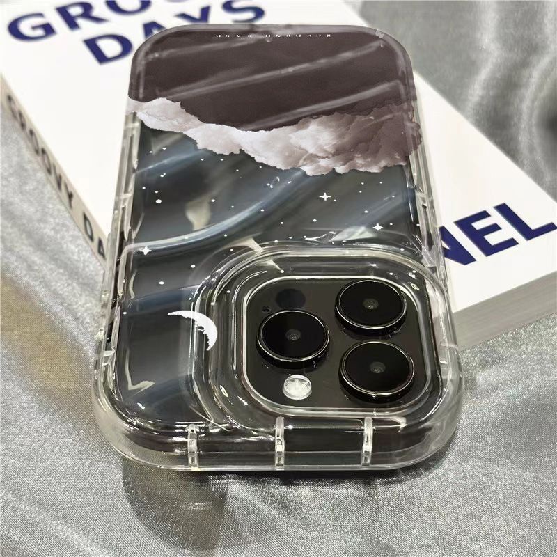 Ốp Điện Thoại Mềm Trong Suốt In Hình Đám Mây Cho Iphone 14Promax 1312 / 11 7 / 8plus xr / sins XGUW