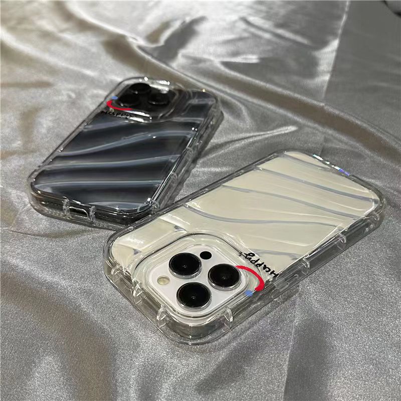 Ốp Điện Thoại Mềm Trong Suốt In Hình Mặt Cười Và Cầu Vồng Cho iPhone14promax 1312 / 11 7 / 8plus xr / sins HE5H