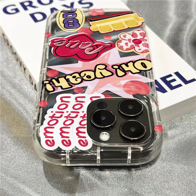 Ốp Điện Thoại Mềm Trong Suốt In Chữ Tiếng Anh Dễ Thương Cho iPhone14promax7 SXQV sins1312 plusxr118