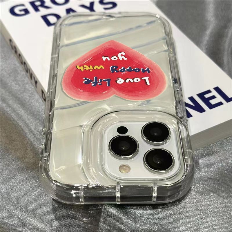 Ốp Điện Thoại Mềm Trong Suốt Họa Tiết Trái Tim / Chữ Tiếng Anh Dễ Thương Dành Cho Iphone 14 Pro Max 8111312Plussins7 / Gafhhhh