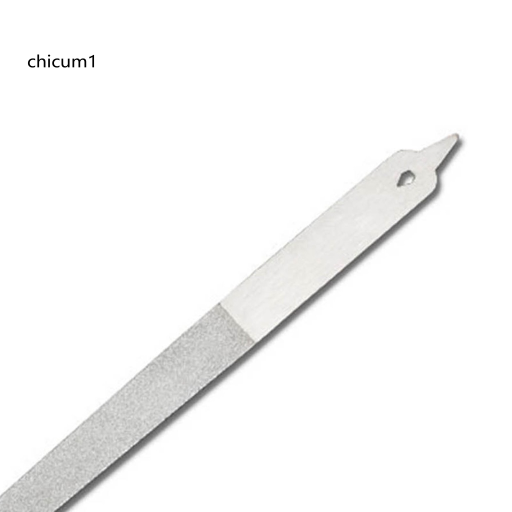 Giũa Móng Tay CC Hai Mặt Chống Mài Mòn Chống Bụi Bằng Thép Không Gỉ Cho Nữ