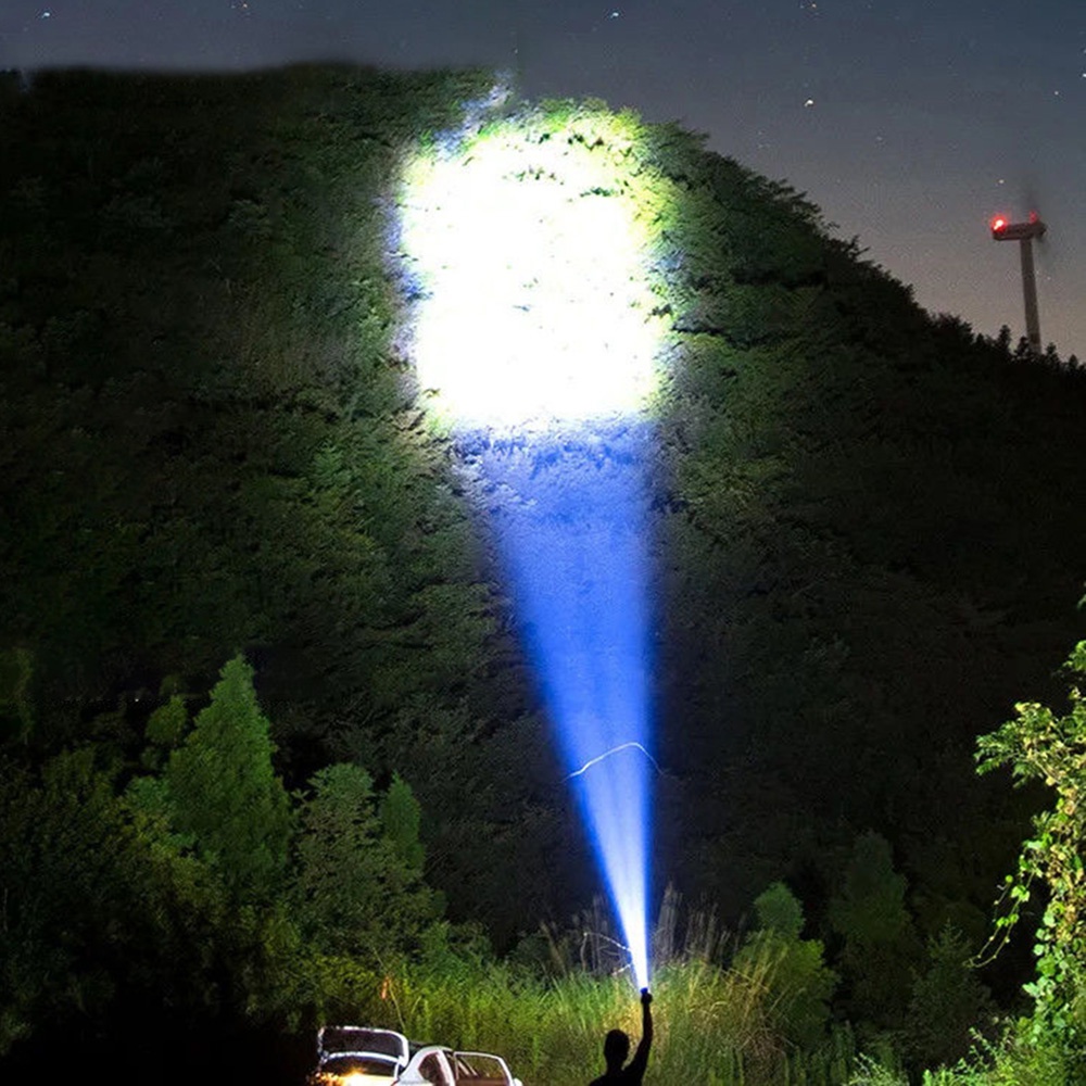 Đèn Pin LED COB Siêu Sáng Đa Năng Có Thể Sạc Lại Phù Hợp Cho Cắm Trại / Leo Núi / Đi Bộ Đường Dài / Câu Cá Ban Đêm