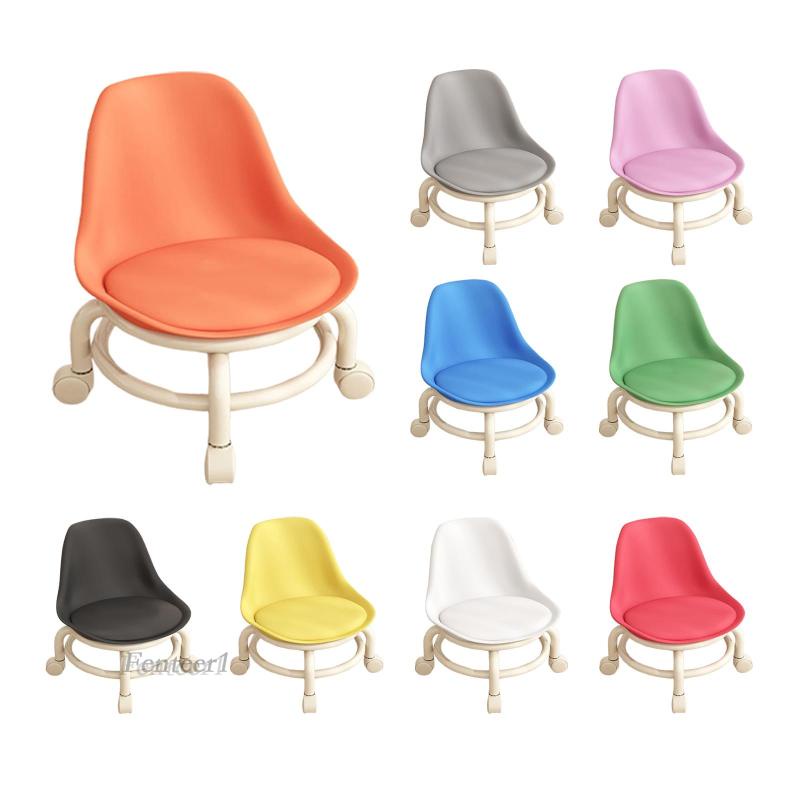 [Fenteer1] Ghế Cuộn Cao Thấp Có Lưng Bằng Thép Không Gỉ Cao 45cm