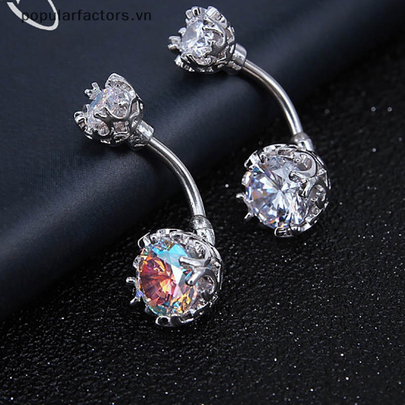 Khuyên Rốn Đính Đá Zircon Trang Sức Đi Biển Cho Nữ