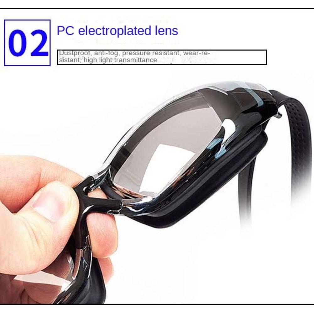 DYRUIDOJ Kính Bơi HD Trong Suốt Chống Sương Mù Không Thấm Nước Cho Nam Nữ