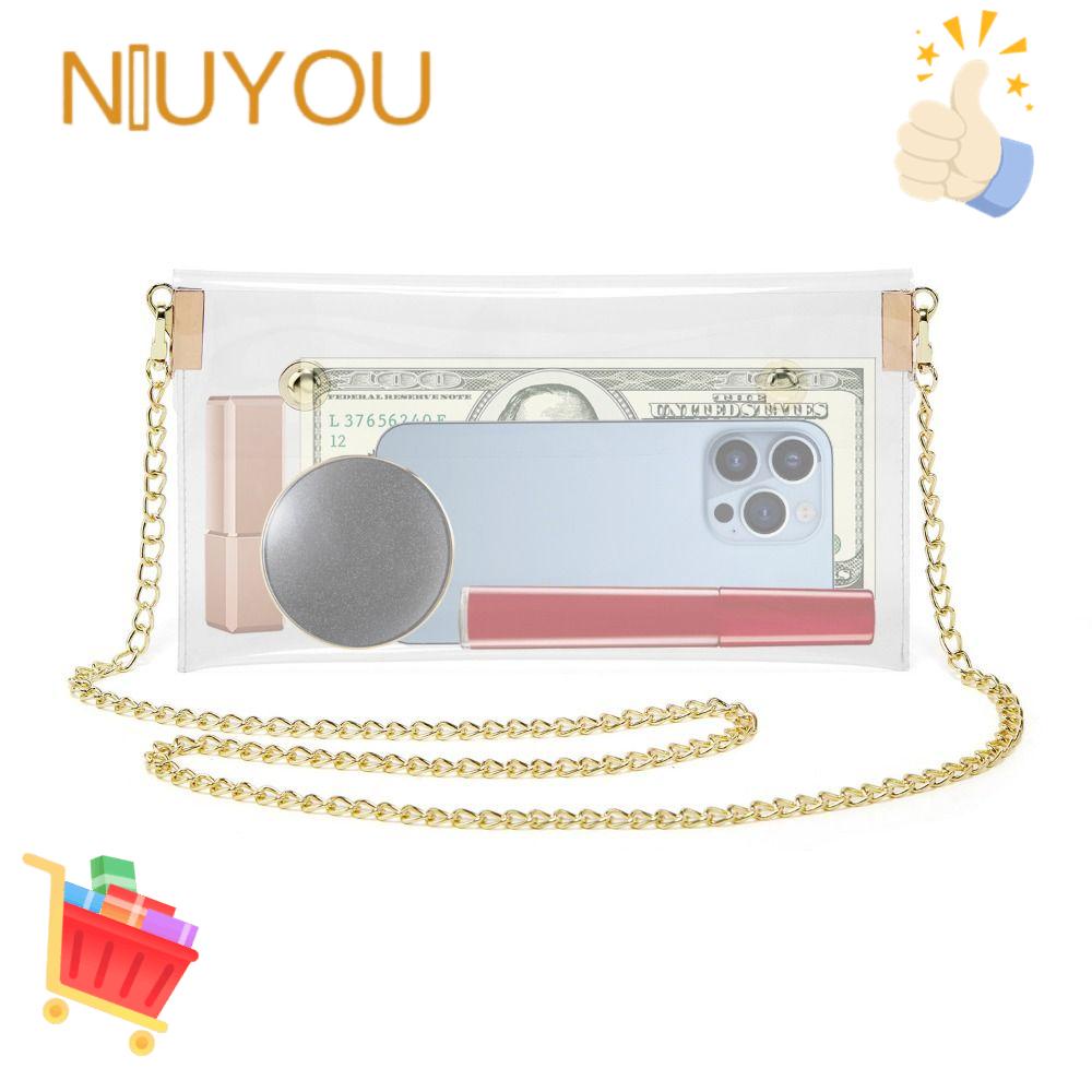 NIUYOU Túi Đeo Chéo Trong Suốt Dễ Thương Cho Nữ
