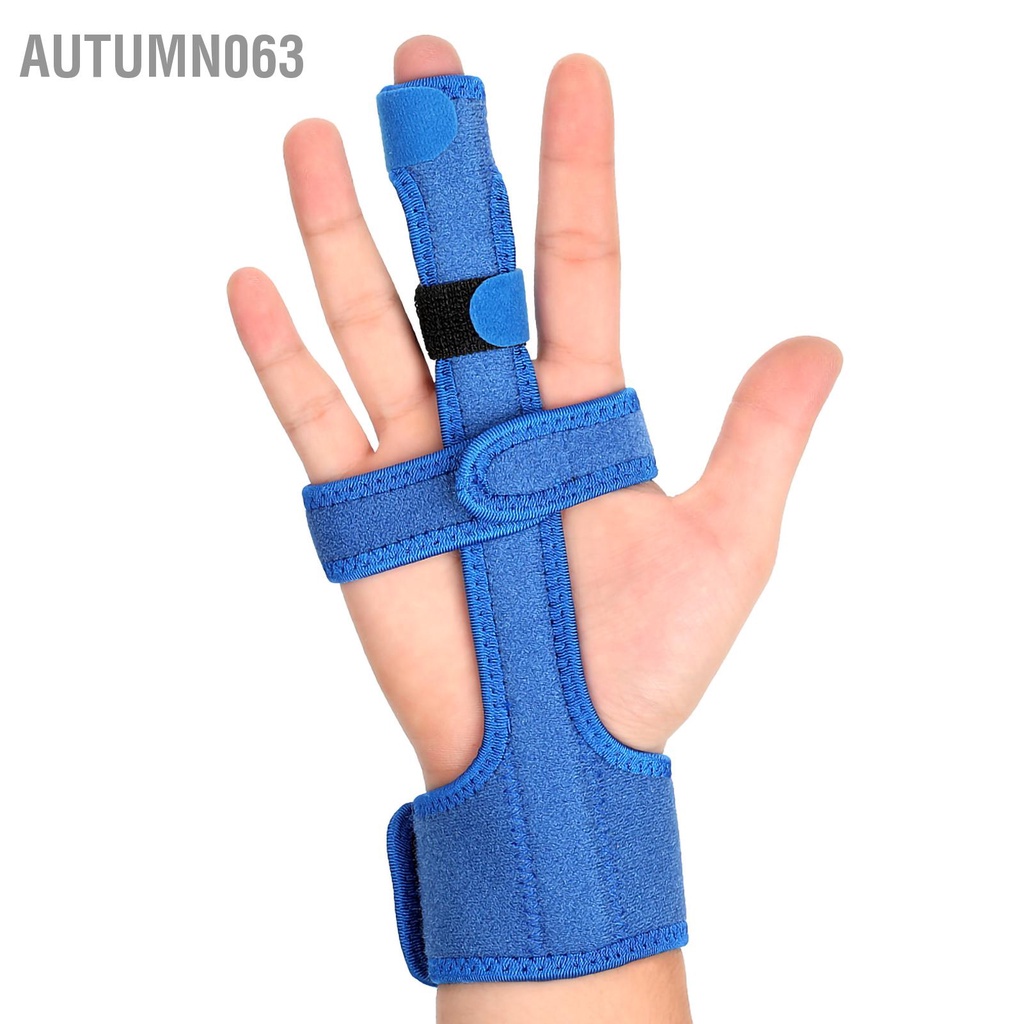 Autumn063 Bảo vệ ngón tay màu xanh Nẹp kích hoạt mới với Bộ chỉnh sửa bằng thép