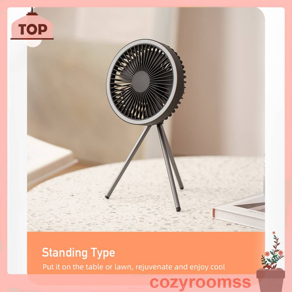 Quạt Làm Mát Để Bàn 3 Tốc Độ 10000mAh Cắm Trại Ngoài Trời