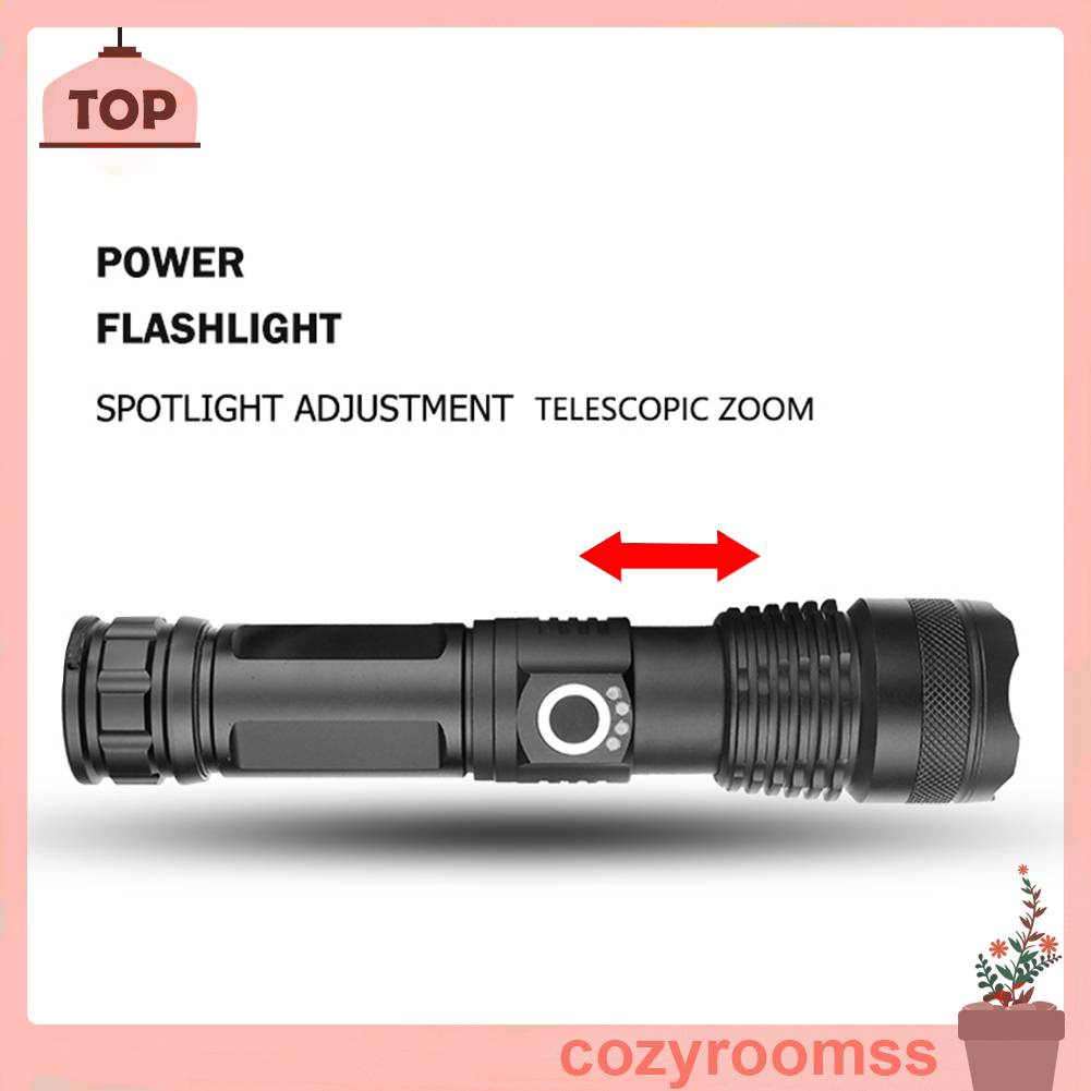 Đèn Pin XHP50 LED 5 Chế Độ 1500LM Chống Thấm Nước IPX4 Sạc USB Tiện Dụng