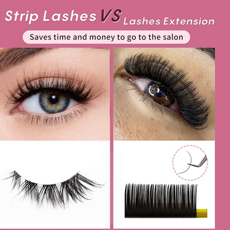 Set 2 Cặp Lông Mi Giả 3D Dài Vô Hình Nhẹ Nhàng Tự Nhiên YOUYO