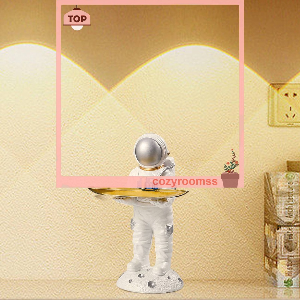 Khay Đựng Chìa Khóa Bằng Nhựa Resin Hình Phi Hành Gia Trang Trí Nhà Cửa