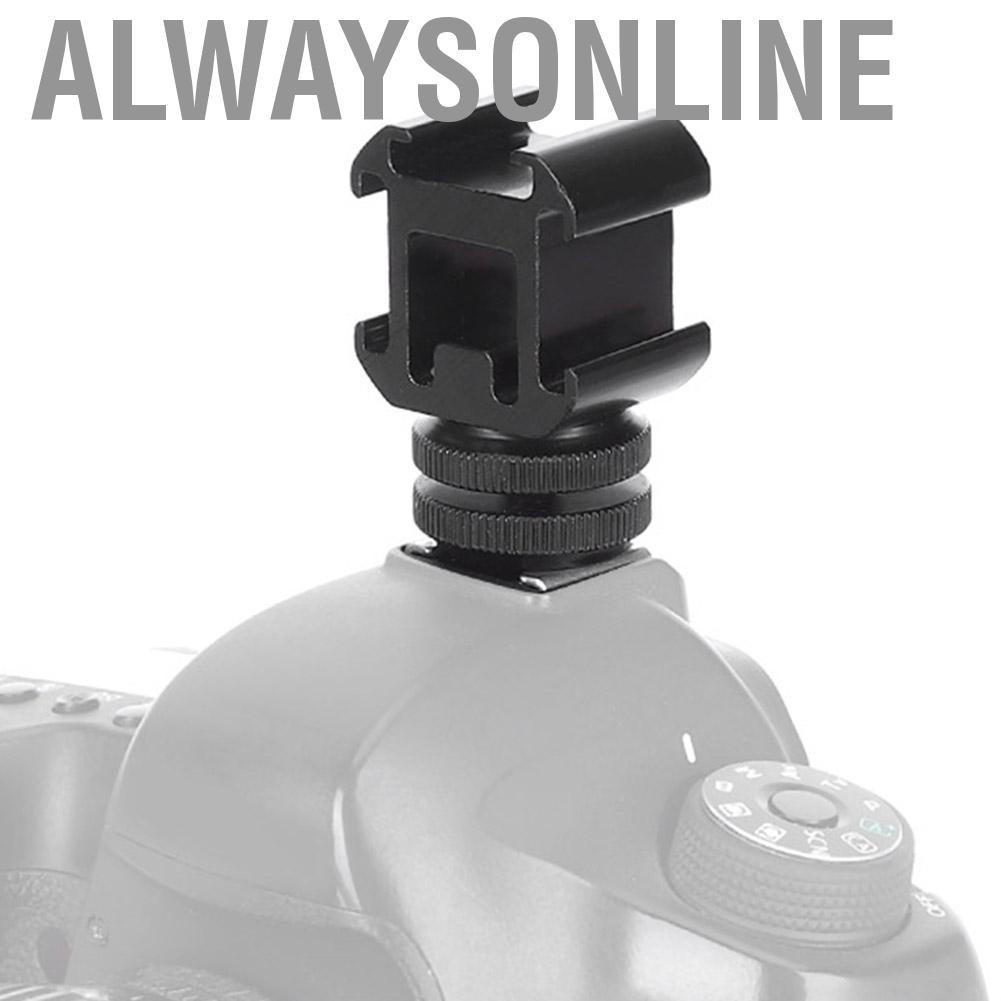Alwaysonline Hot Shoe Adapter Bracket One For Three Stand High Reliability Allowing You