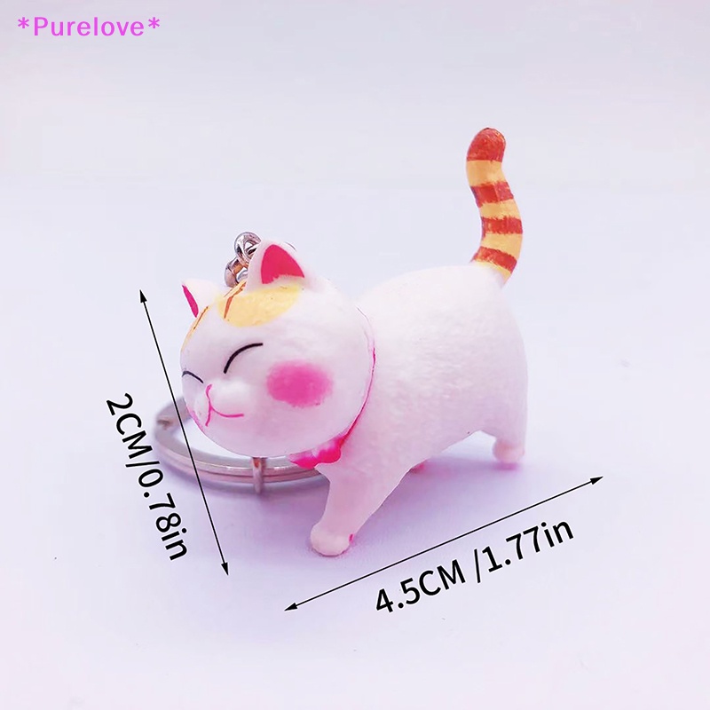 Móc Khóa Xe Hơi Hình Mèo Hoạt Hình Dễ Thương Mới