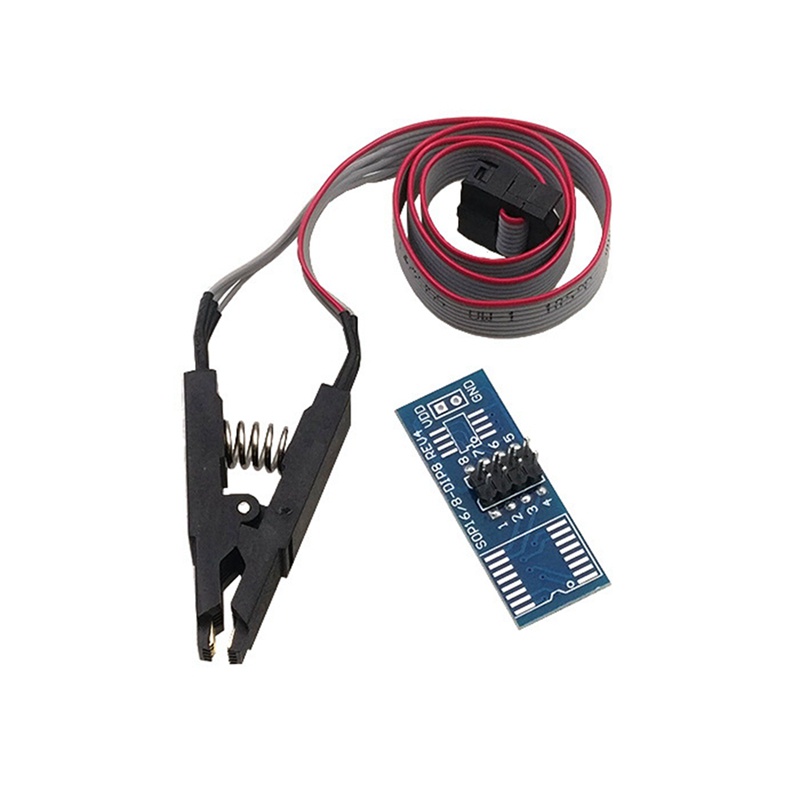 Mô Đun BIOS USB CH341A 24 25Series EEPROM + Kẹp Kiểm Tra SOIC8 SOP8 Cho EEPROM 93CXX / 25CXX / 24CXX DIY