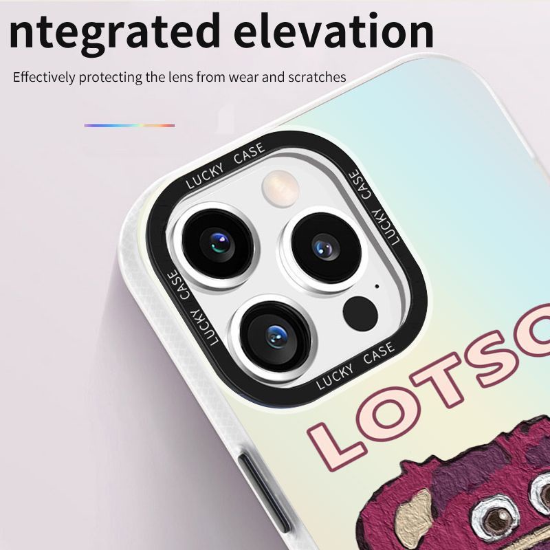 Ốp Điện Thoại IMD Hình Gấu Dâu Tây Màu Laser Cho Iphonexr128plusinspromax 1314 L3AS