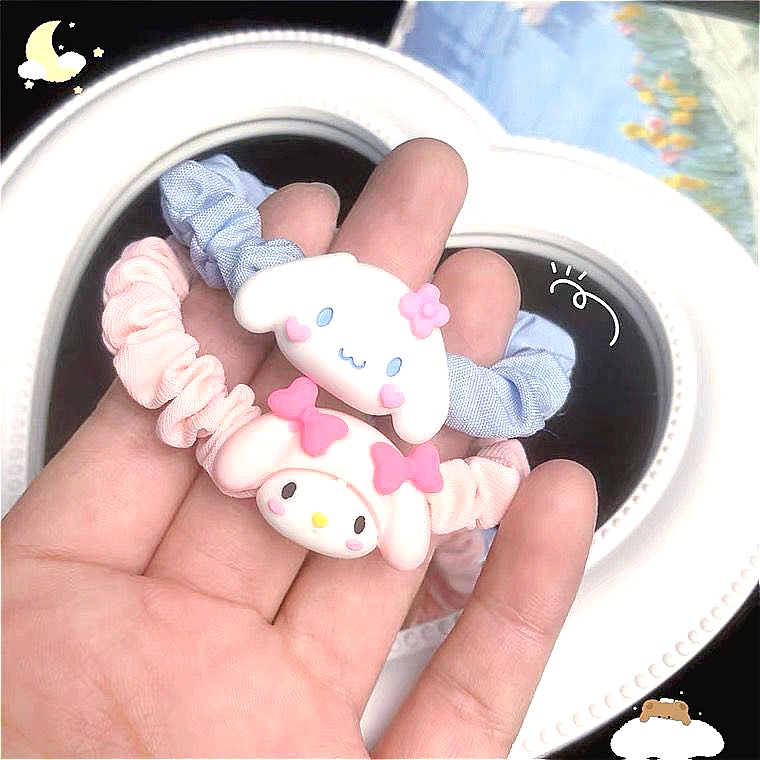 Dây Cột Tóc Sanrio Họa Tiết Hoạt Hình Thời Trang Mùa Hè