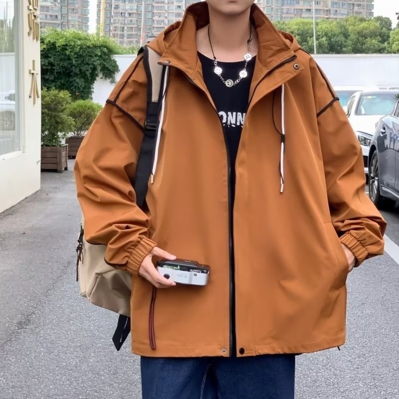 Áo Khoác Có Mũ Trùm Thời Trang Mùa Xuân Thu Cá Tính Dành Cho Nam