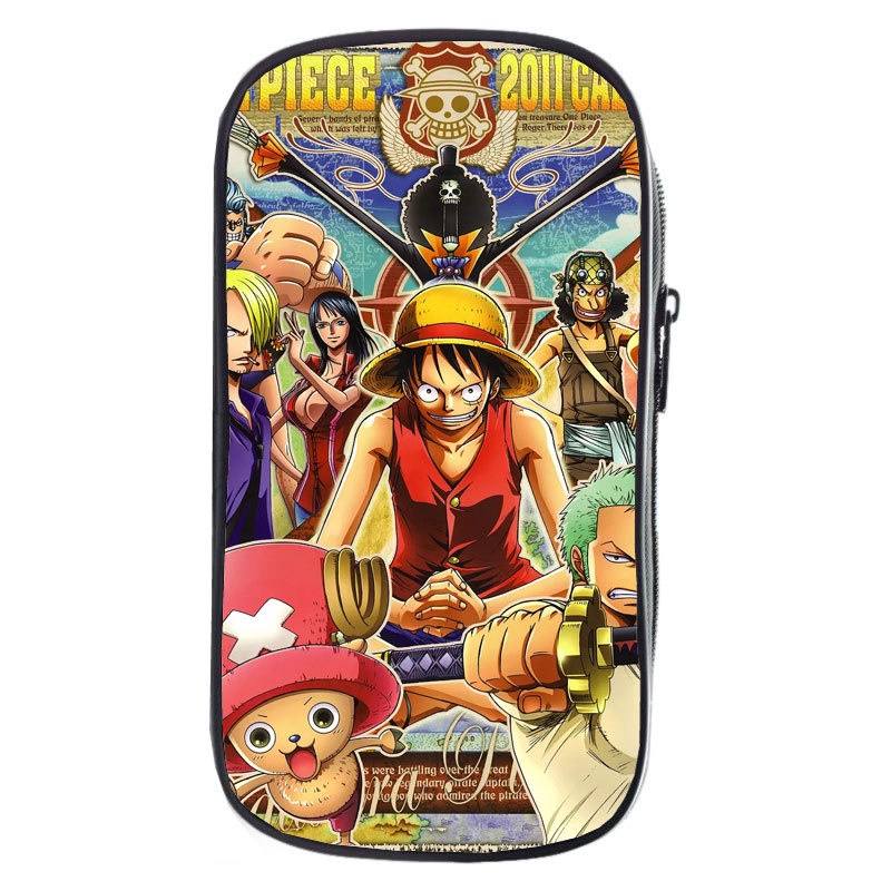 Túi Đựng Bút Chì Cỡ Lớn In Hoạt Hình One Piece Dễ Thương Cho Bé