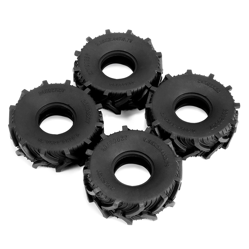 Set 4 Bánh Xe 1.0 62X20mm Chuyên Dụng Cho Xe Điều Khiển Từ Xa Axial SCX24 AX24 FCX24 TRX4M 1 / 18 1 / 24