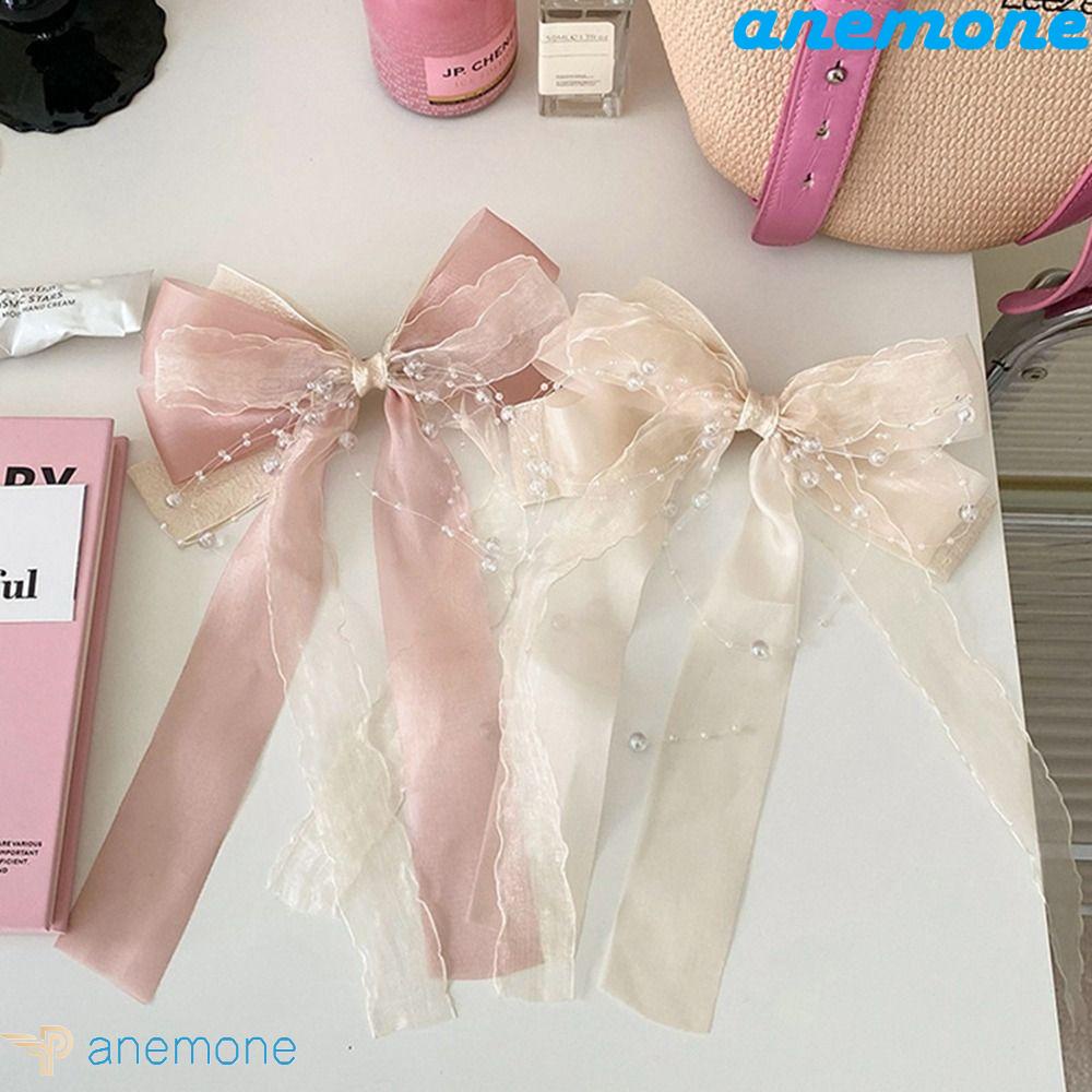 Kẹp Tóc Nơ Ruy Băng Bằng Hợp Kim Cỡ Lớn Cho Nữ