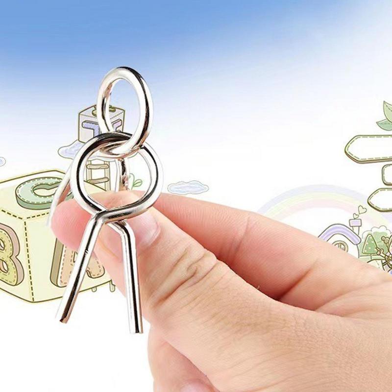 Bộ 8 Món Đồ Chơi Gỡ Rối IQ Bằng Kim Loại Phong Cách Trung Hoa Độc Đáo