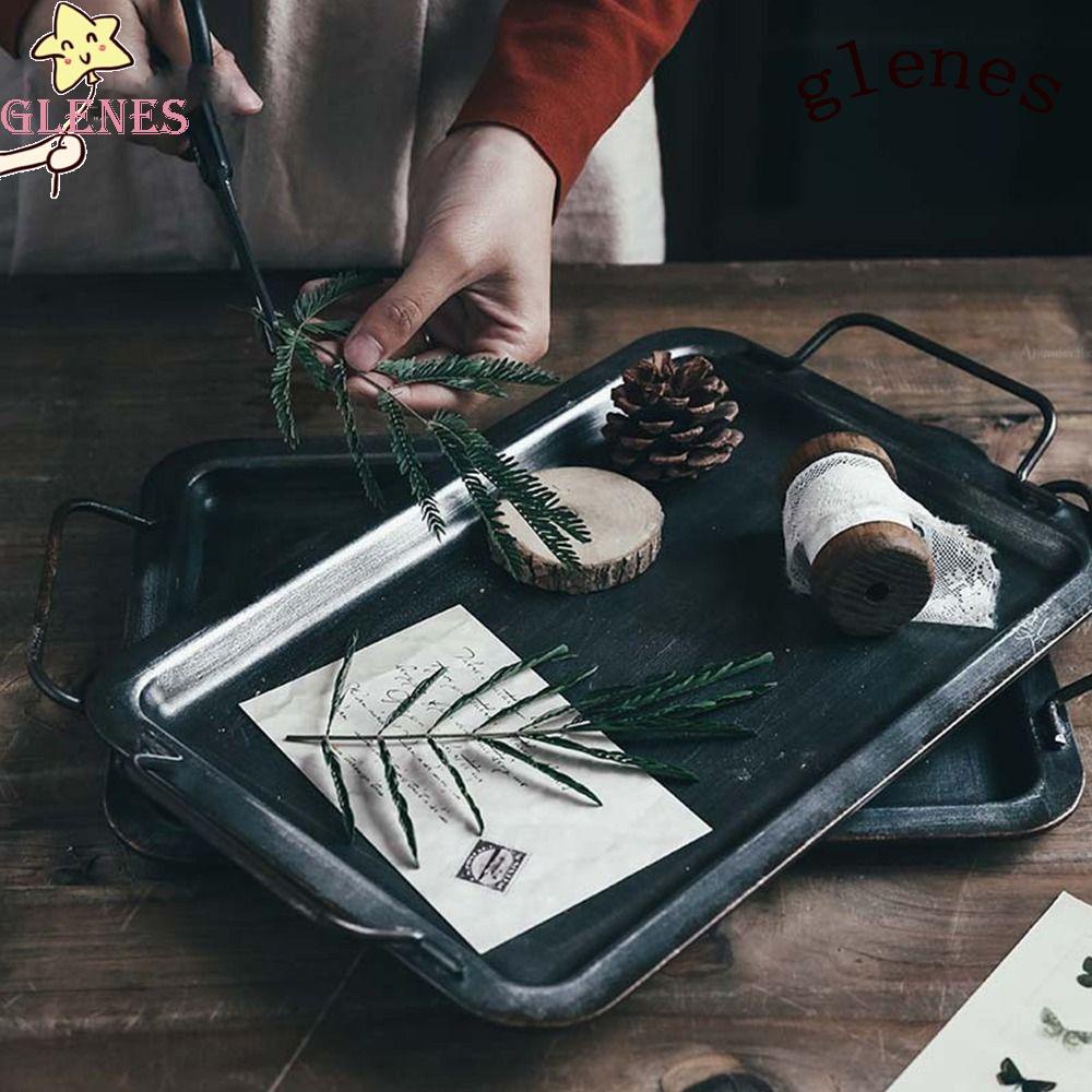 Khay Kim Loại Hình Vuông Đựng Bánh Mì / Trái Cây Độc Đáo Trang Trí