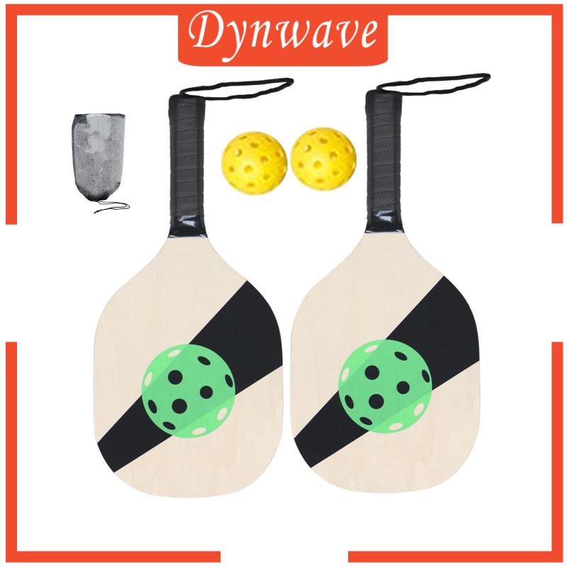 Set 2 Vợt Cầu Lông + 2 Quả Bóng Gỗ Cho Người Mới Bắt Đầu