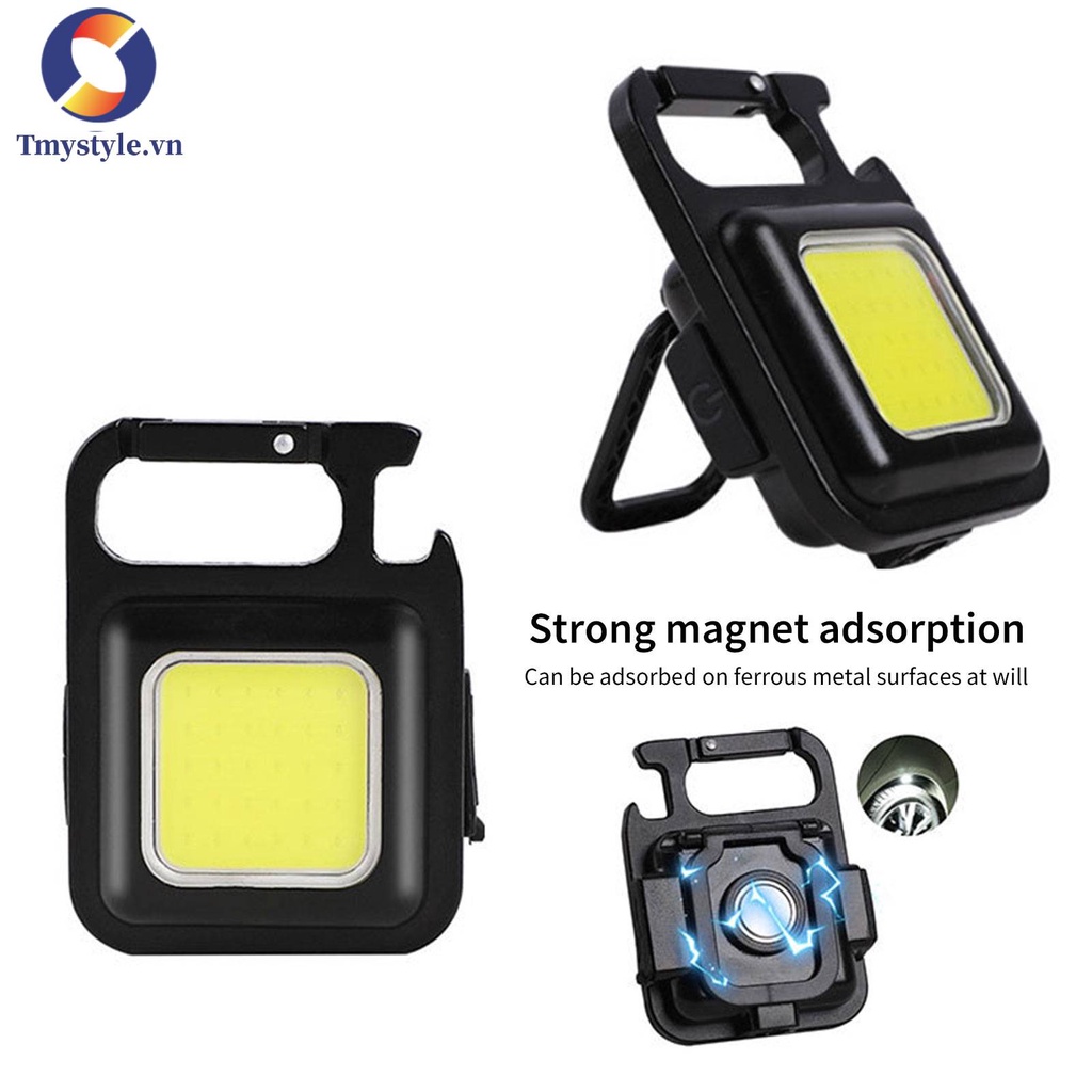 Móc Khóa Đèn Pin Mini 500LM COB Tiện Lợi