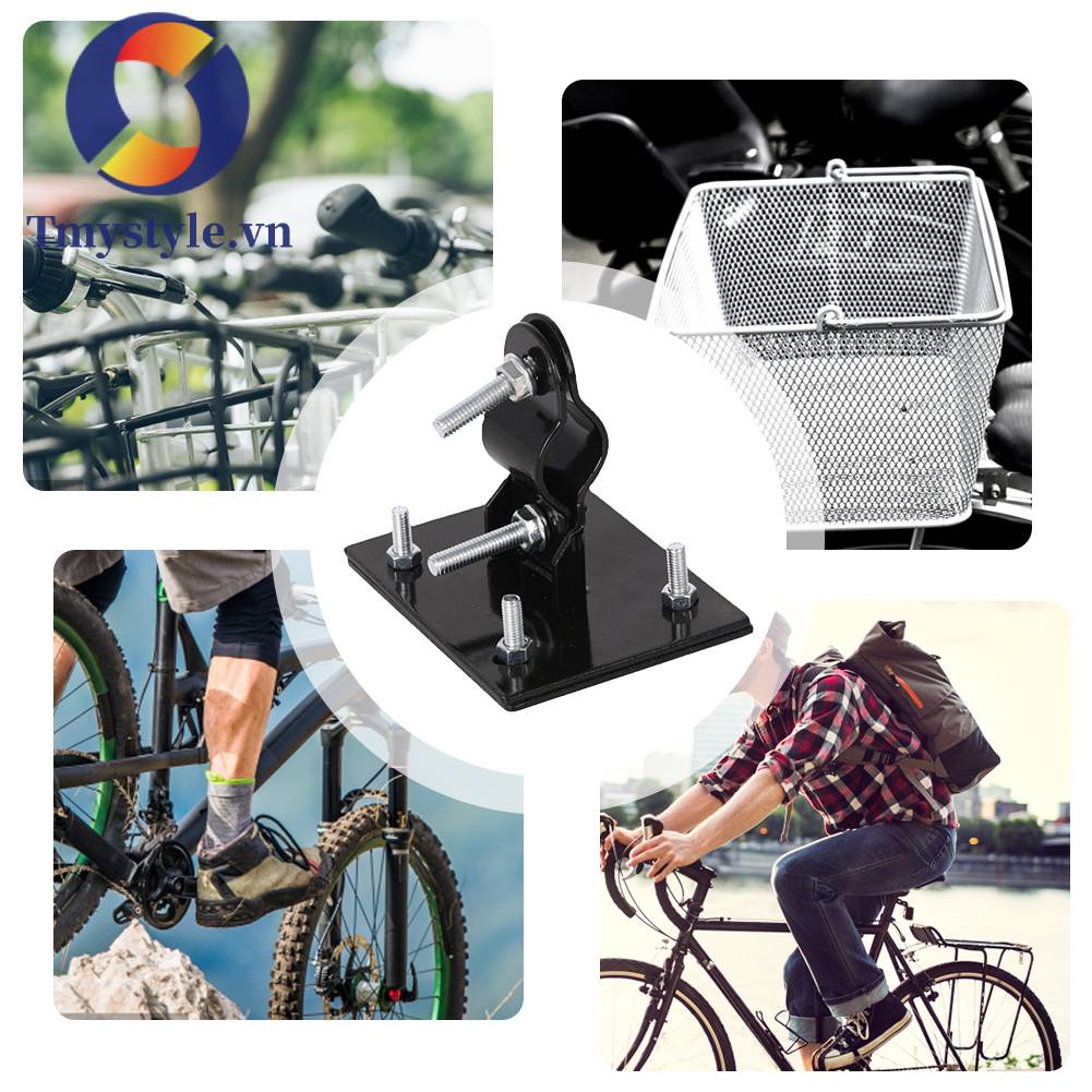 Giá Đỡ Kim Loại Cố Định Giỏ Xe Đạp Leo Núi Gấp Gọn Tiện Lợi