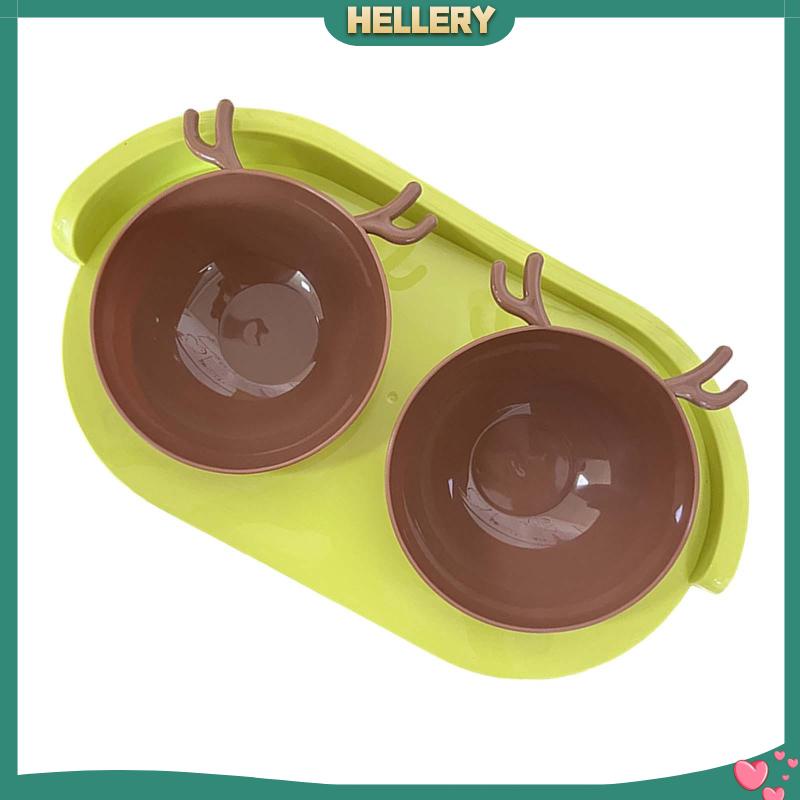 Bát Đựng Thức Ăn Nước Uống Hai Ngăn Có Thể Uốn Cong Cho Thú Cưng