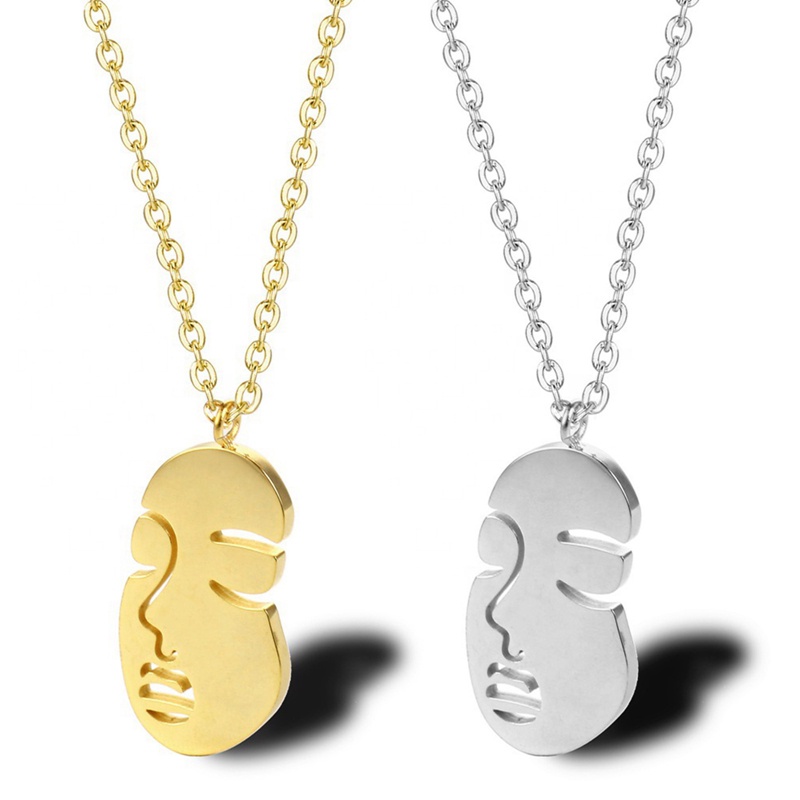 Ygt Vòng Cổ Choker Bằng Thép Không Gỉ Mặt Trừu Tượng Tinh Tế Thời Trang Cho Nữ