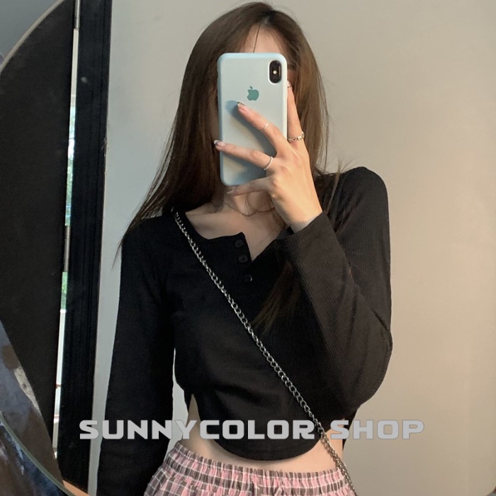 SUNNYCOLOR Áo thun áo phong áo thun mùa hè rộng rãi và thoải mái, phong cách Hàn Quốc 2023 NEW A99J02K 0630