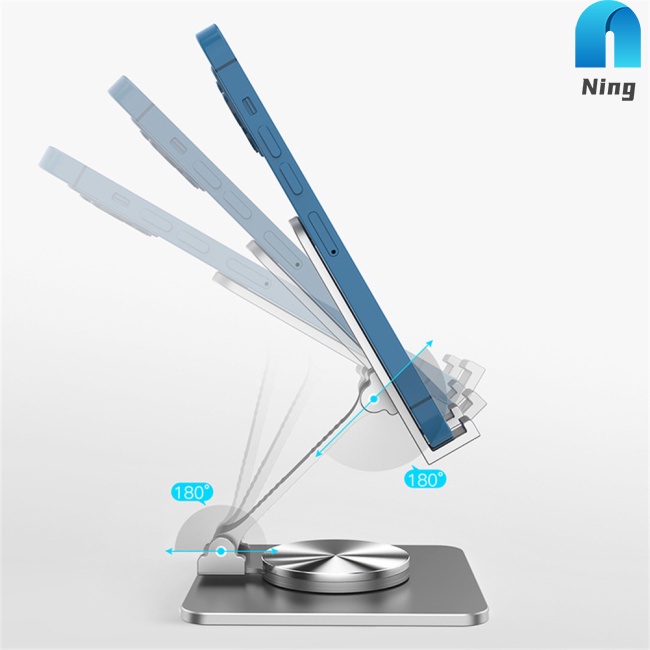 Giá Đỡ Điện Thoại / Máy Tính Bảng Để Bàn Xoay 360 Độ Có Thể Điều Chỉnh Độ Cao