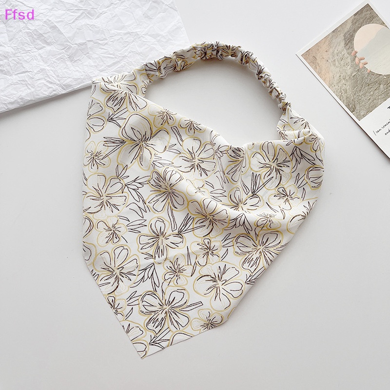 {Ffsd} Khăn Trùm Đầu Co Giãn In Hoa Phong Cách Đồng Quê Cho Nữ * Bán Chạy